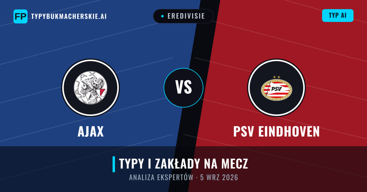Ajax vs PSV Eindhoven — typy i zapowiedź meczu