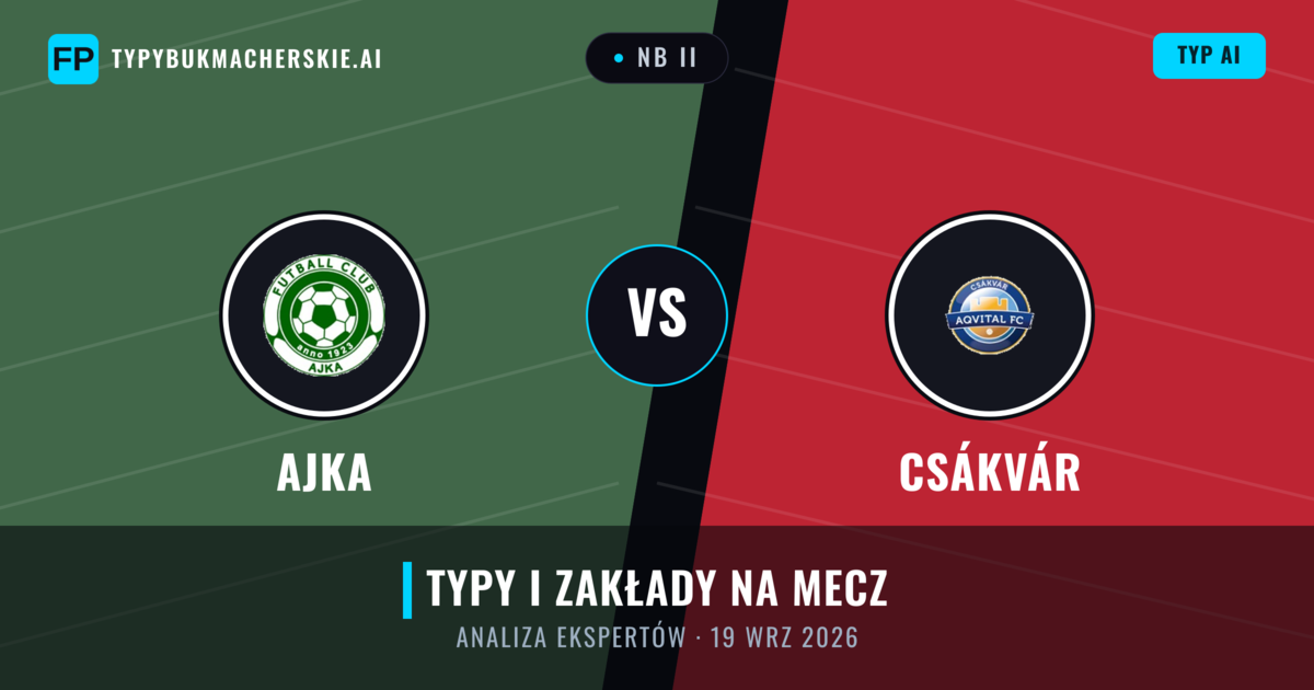 Ajka vs Csákvár — typy i zapowiedź meczu