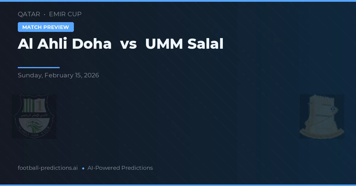 Al-Ahli Doha vs Umm Salal — typy i zapowiedź meczu