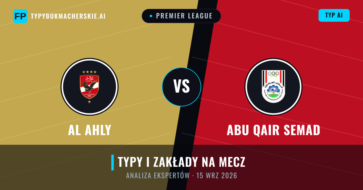 Al Ahly vs Abu Qair Semad — typy i zapowiedź meczu