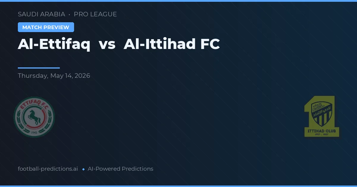Al-Ettifaq vs Al-Ittihad FC — typy i zapowiedź meczu