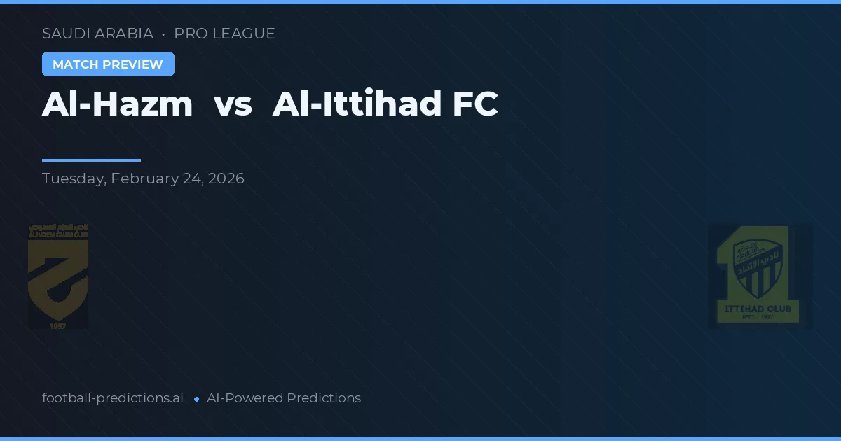 Al-Hazm vs Al-Ittihad FC — typy i zapowiedź meczu