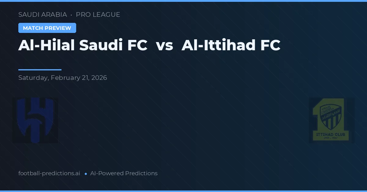 Al-Hilal Saudi FC vs Al-Ittihad FC — typy i zapowiedź meczu