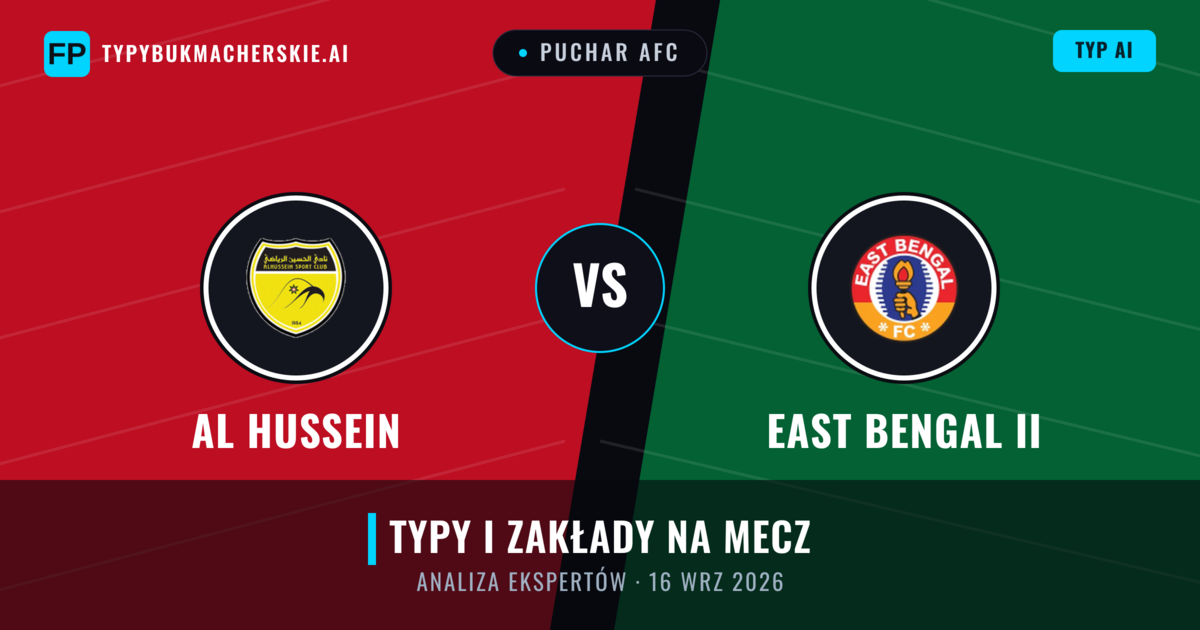 Al Hussein vs East Bengal II — typy i zapowiedź meczu
