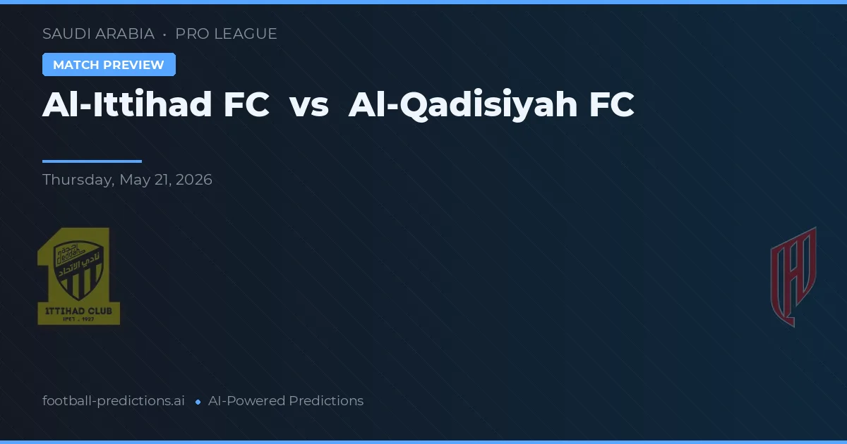 Al-Ittihad FC vs Al-Qadisiyah FC — typy i zapowiedź meczu