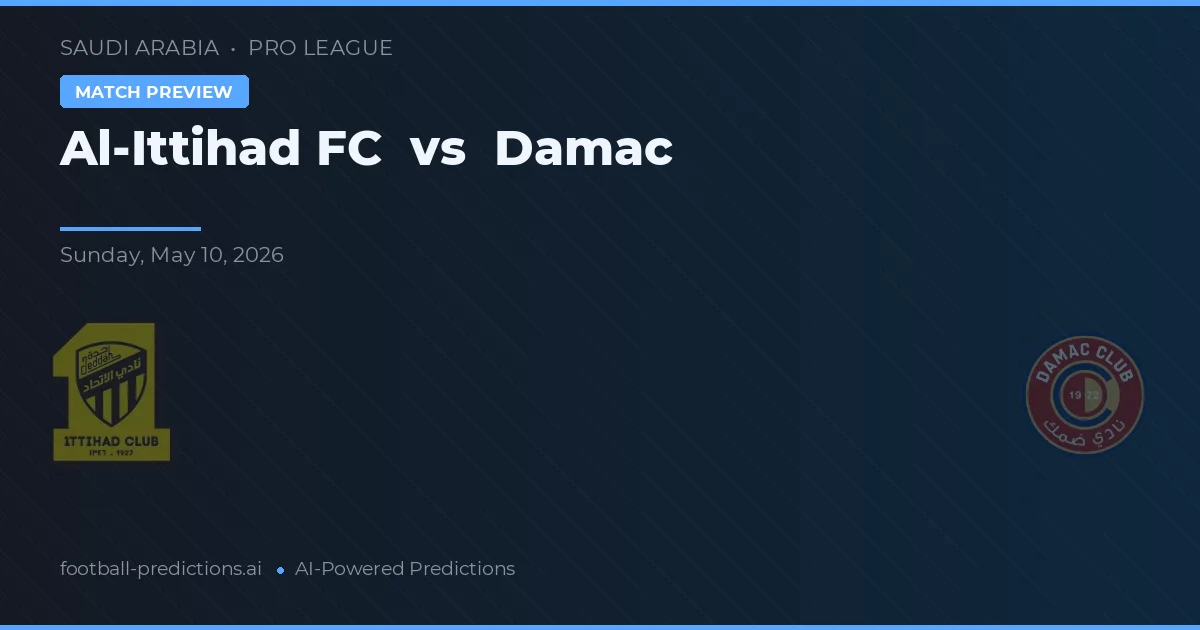 Al-Ittihad FC vs Damac — typy i zapowiedź meczu