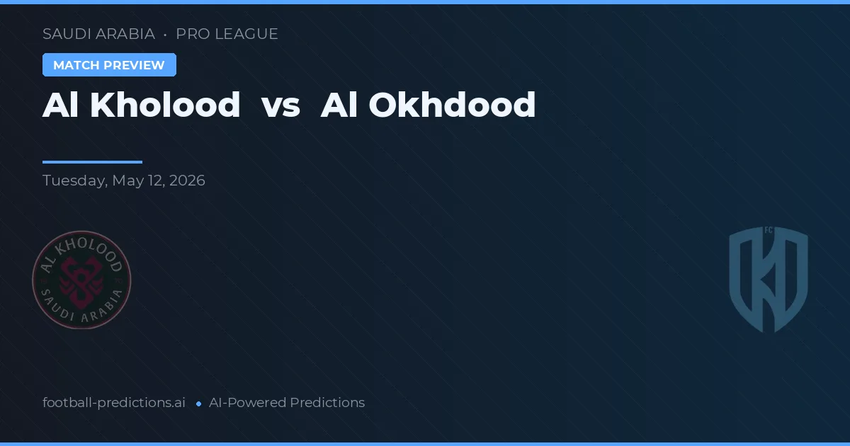 Al Kholood vs Al Okhdood — typy i zapowiedź meczu