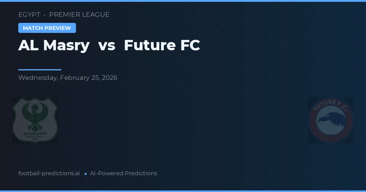 Al Masry vs Future FC — typy i zapowiedź meczu