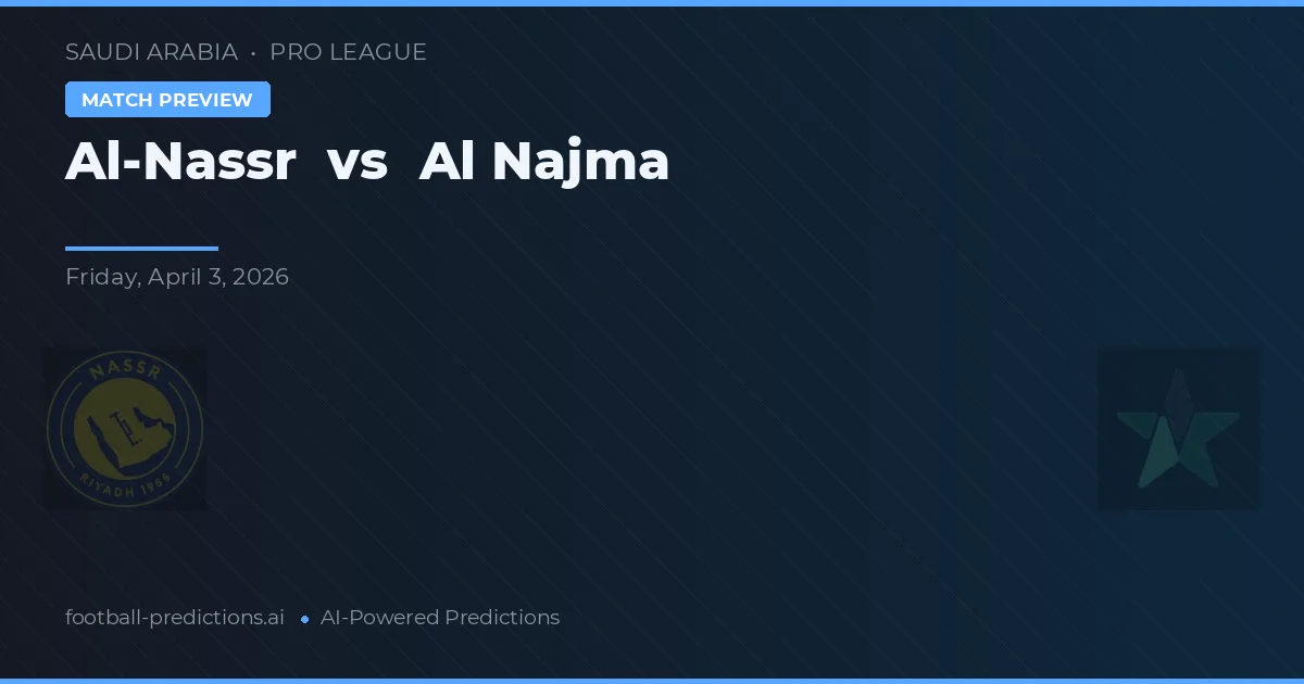 Al-Nassr vs Al Najma — typy i zapowiedź meczu