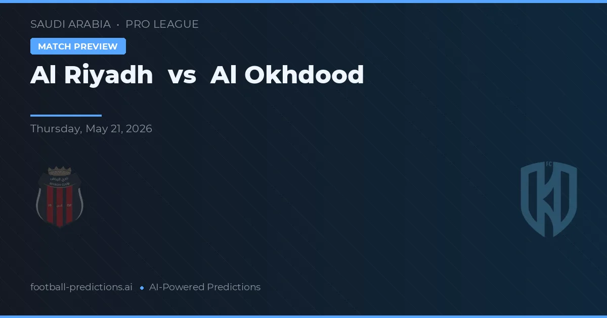 Al Riad vs Al Okhdood — typy i zapowiedź meczu
