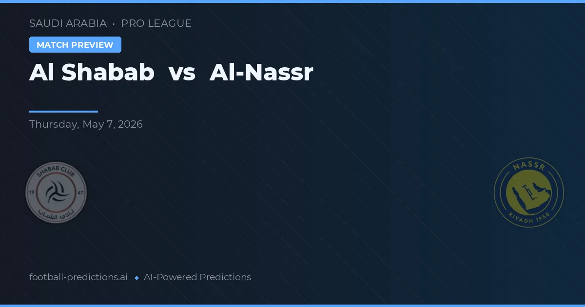 Al Shabab vs Al-Nassr preview