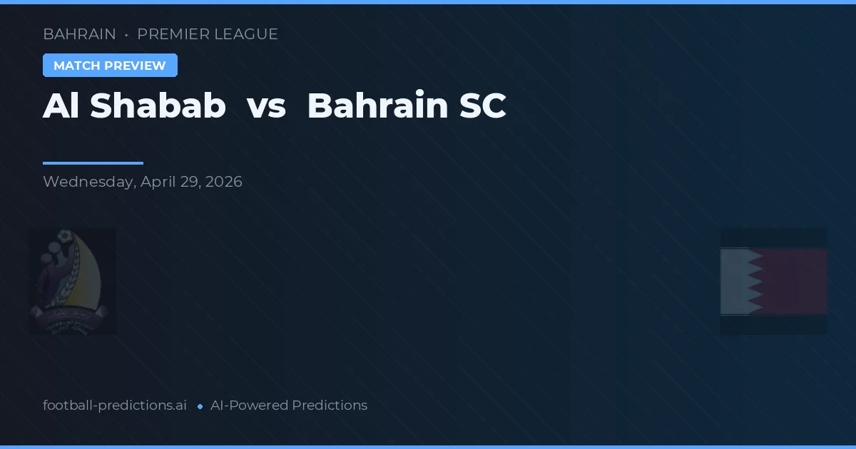 Al Shabab vs Bahrain SC — typy i zapowiedź meczu