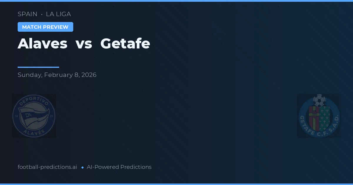 Alaves vs Getafe — typy i zapowiedź meczu