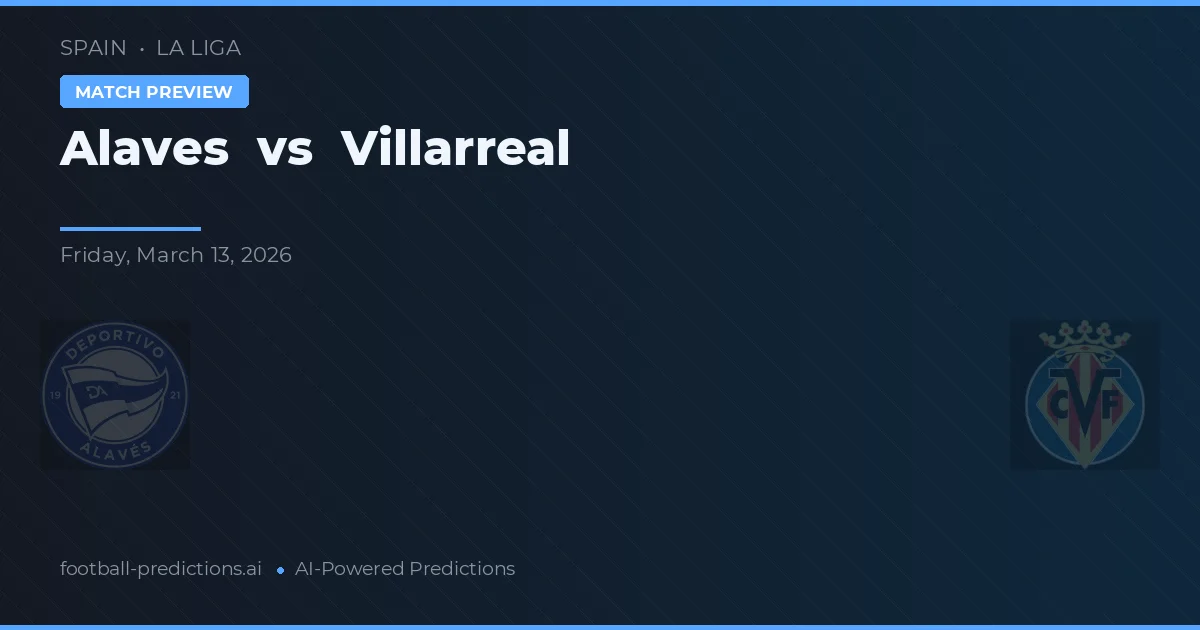 Alaves vs Villarreal — typy i zapowiedź meczu
