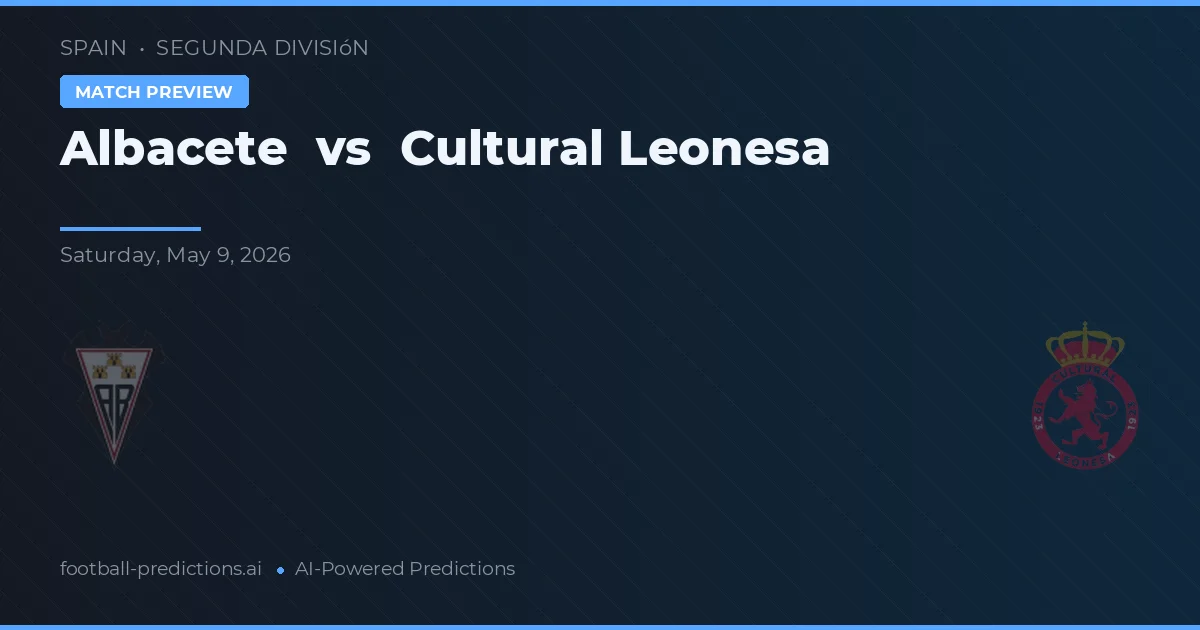 Albacete vs Cultural Leonesa — typy i zapowiedź meczu