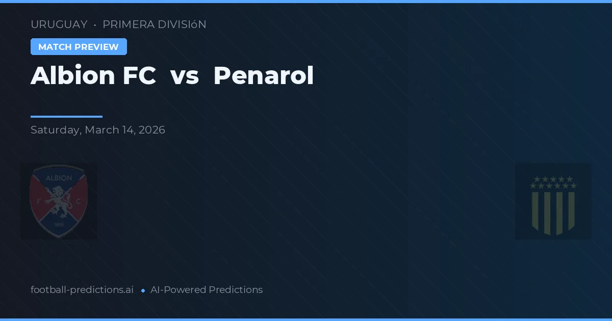 Albion FC vs Peñarol — typy i zapowiedź meczu