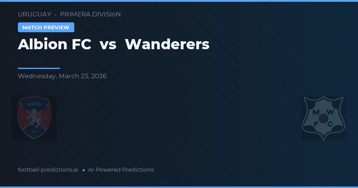 Albion FC vs Wanderers — typy i zapowiedź meczu