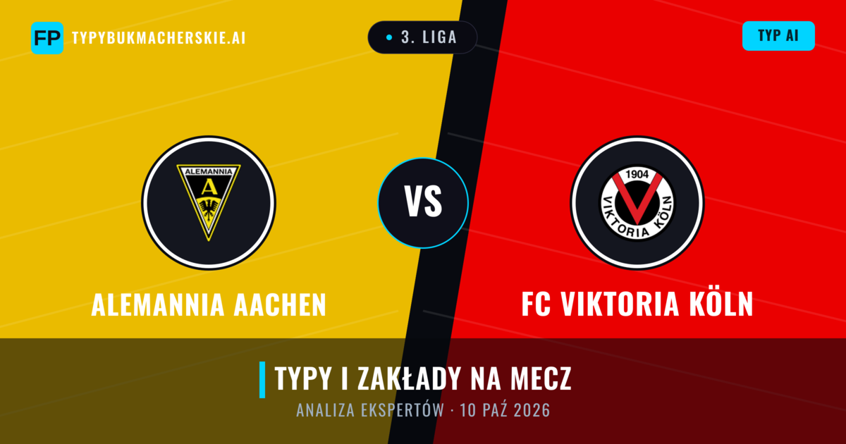 Alemannia Aachen vs FC Viktoria Köln — typy i zapowiedź meczu