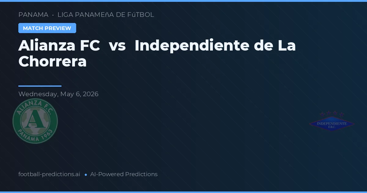 Alianza FC vs Independiente de La Chorrera — typy i zapowiedź meczu