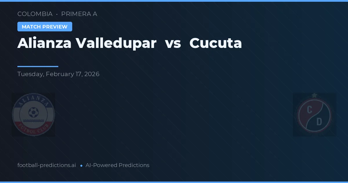 Alianza Valledupar vs Cúcuta — typy i zapowiedź meczu