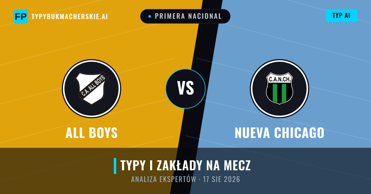 All Boys vs Nueva Chicago — typy i zapowiedź meczu