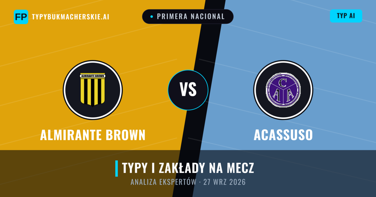 Almirante Brown vs Acassuso — typy i zapowiedź meczu