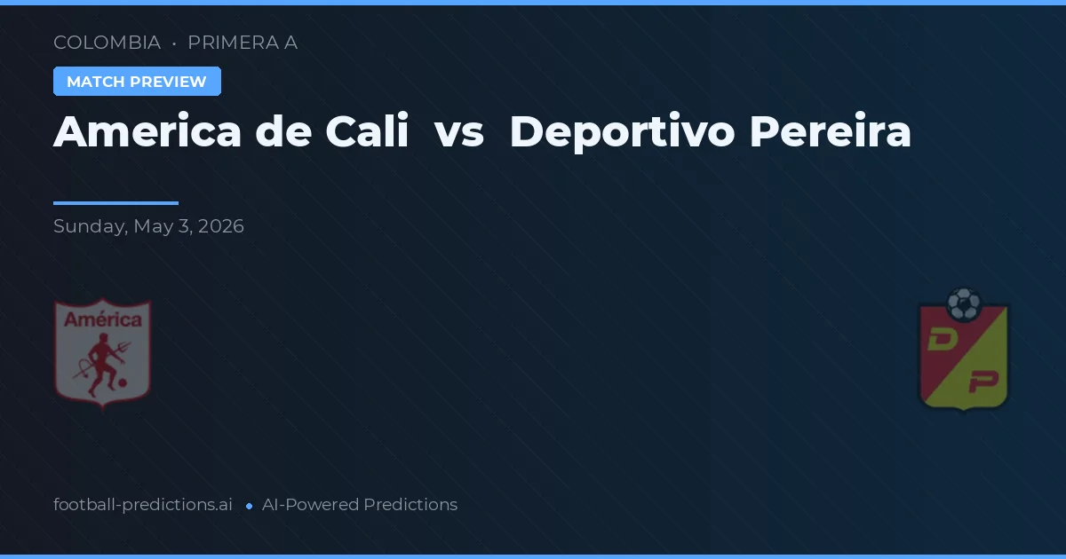 América Cali vs Deportivo Pereira — typy i zapowiedź meczu