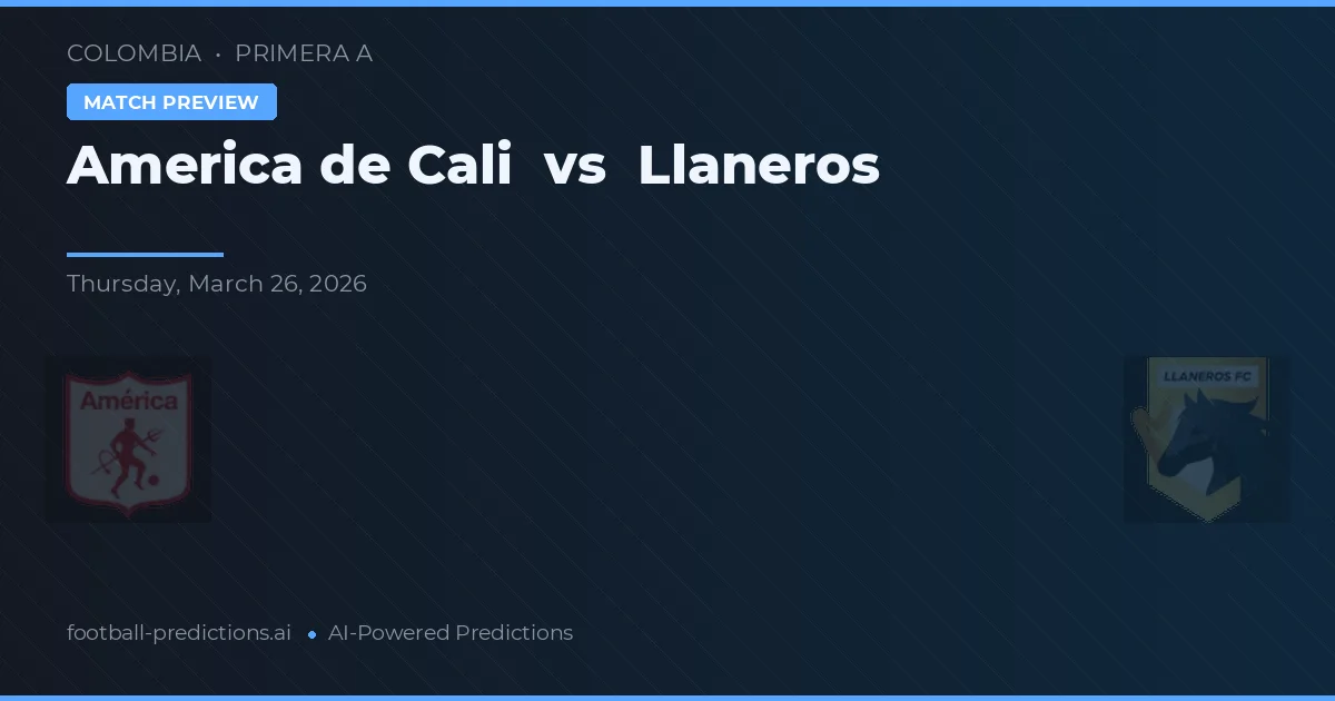 América Cali vs Llaneros — typy i zapowiedź meczu