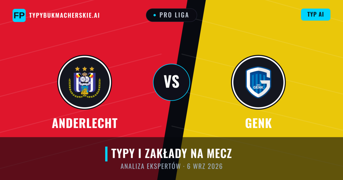 Anderlecht vs Genk — typy i zapowiedź meczu