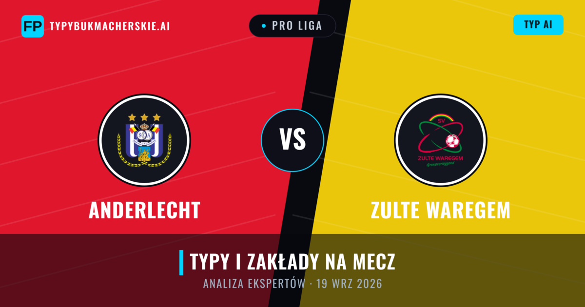 Anderlecht vs Zulte Waregem — typy i zapowiedź meczu