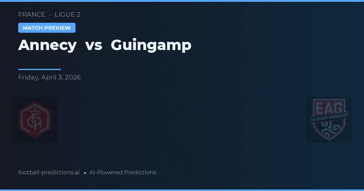 Annecy vs Guingamp — typy i zapowiedź meczu
