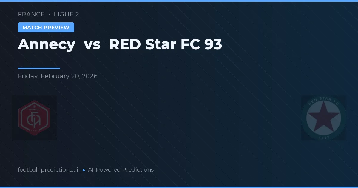 Annecy vs Red Star FC 93 — typy i zapowiedź meczu