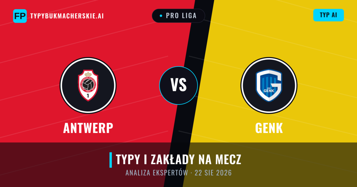 Antwerp vs Genk — typy i zapowiedź meczu