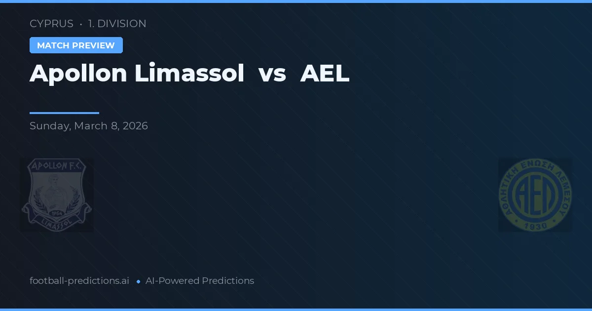 Apollon Limassol vs AEL Limassol — typy i zapowiedź meczu