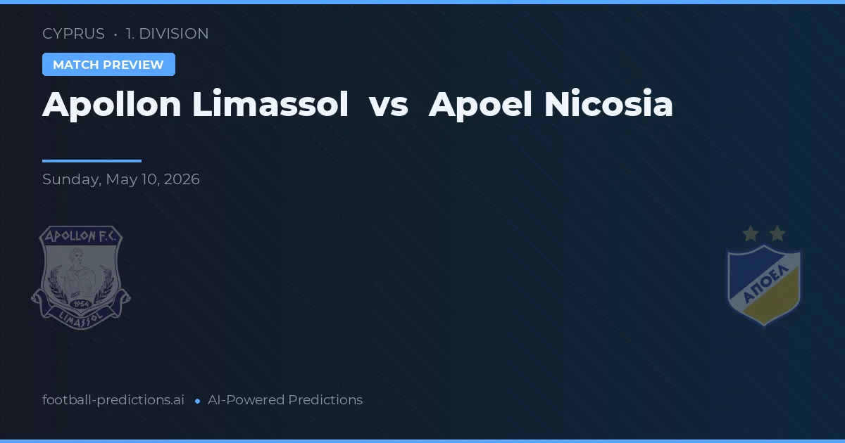 Apollon Limassol vs Apoel Nikozja — typy i zapowiedź meczu