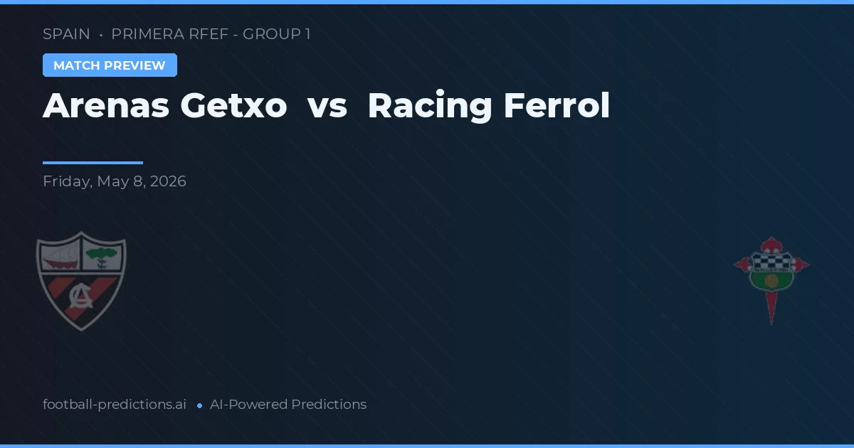 Arenas Getxo vs Racing Ferrol — typy i zapowiedź meczu
