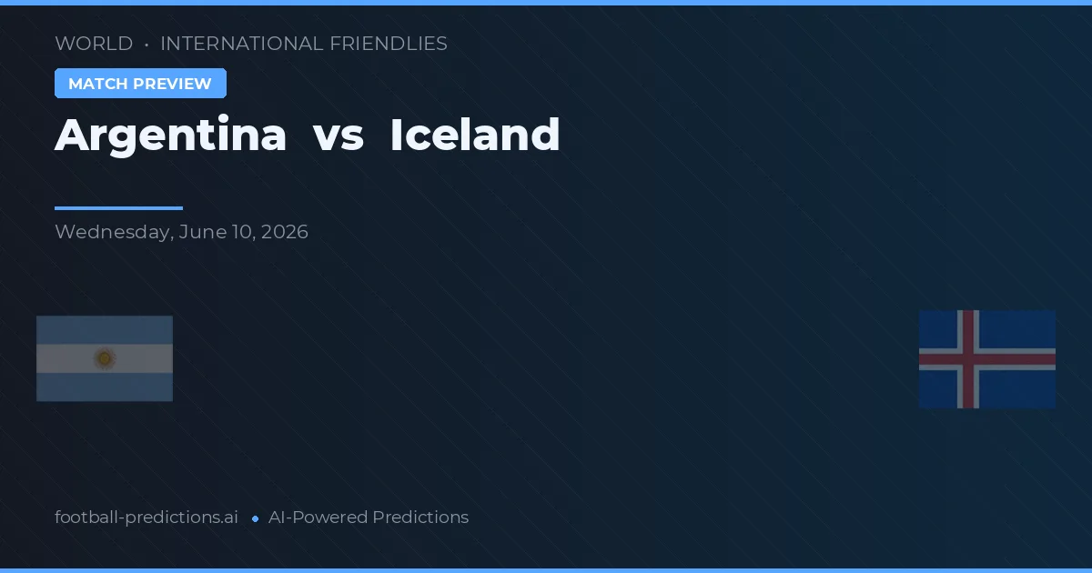 Argentyna vs Islandia — typy i zapowiedź meczu