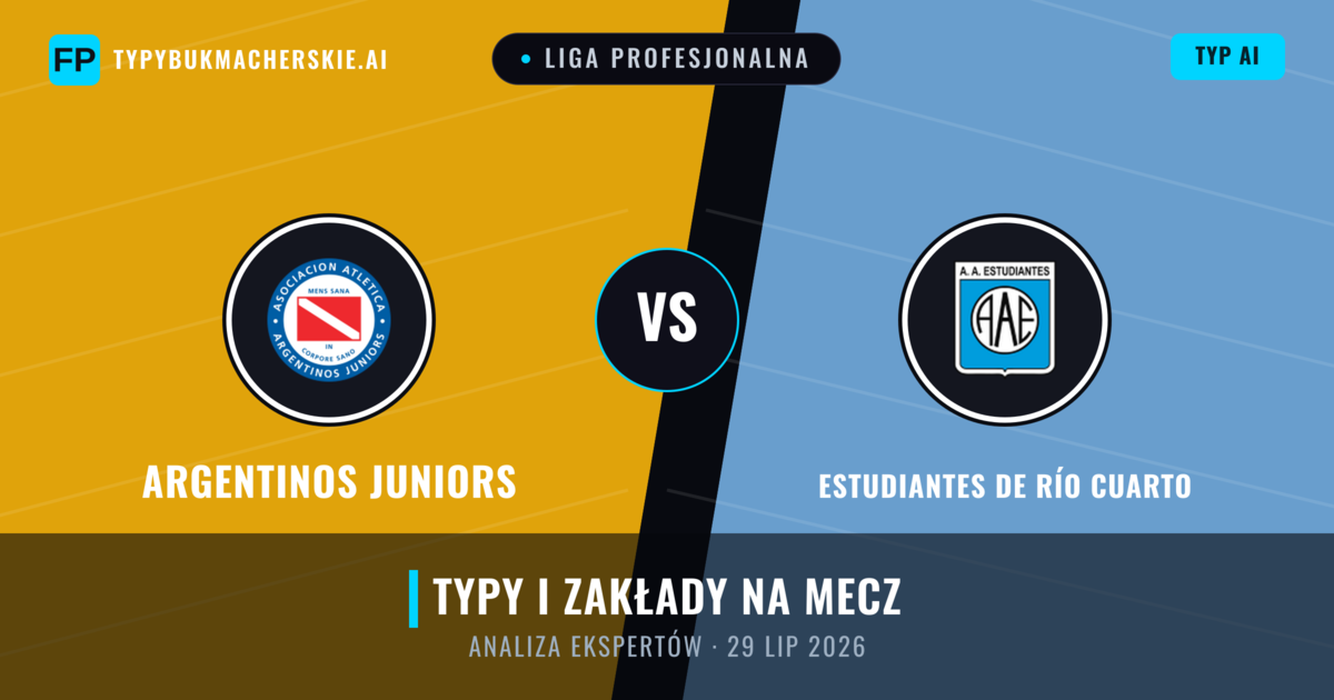 Argentinos Juniors vs Estudiantes de Río Cuarto — typy i zapowiedź meczu