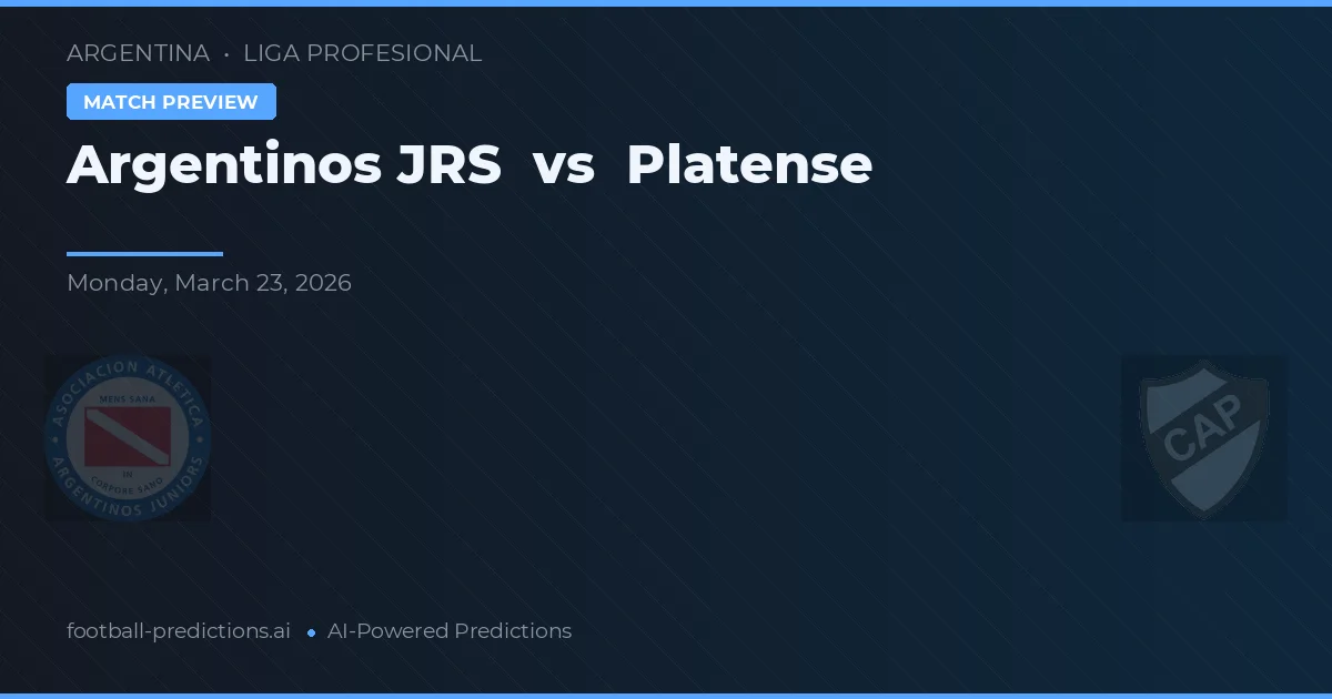 Argentinos Juniors vs Platense — typy i zapowiedź meczu