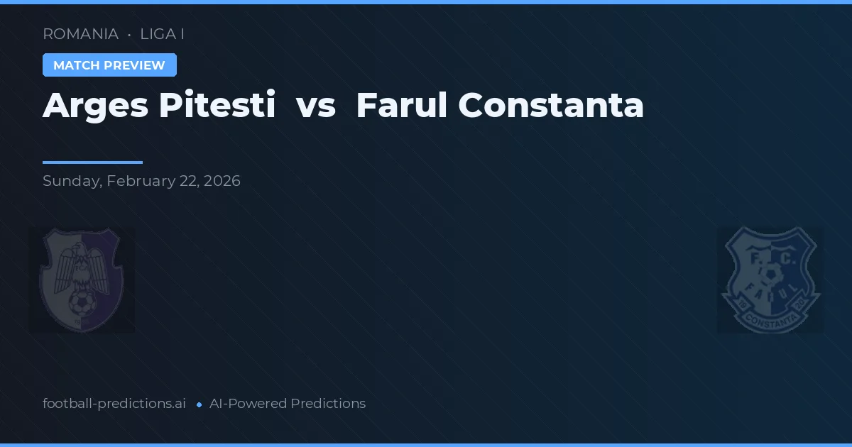 Argeș Pitești vs Farul Constanța — typy i zapowiedź meczu