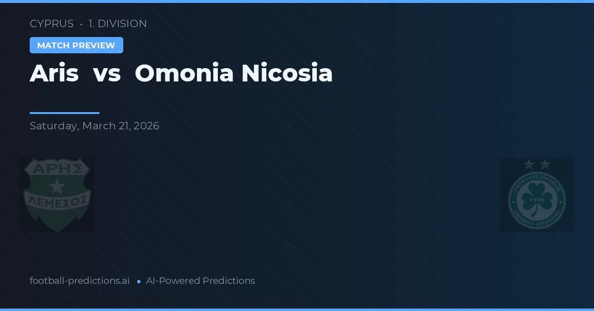 Aris Limassol vs Omonia Nikozja — typy i zapowiedź meczu