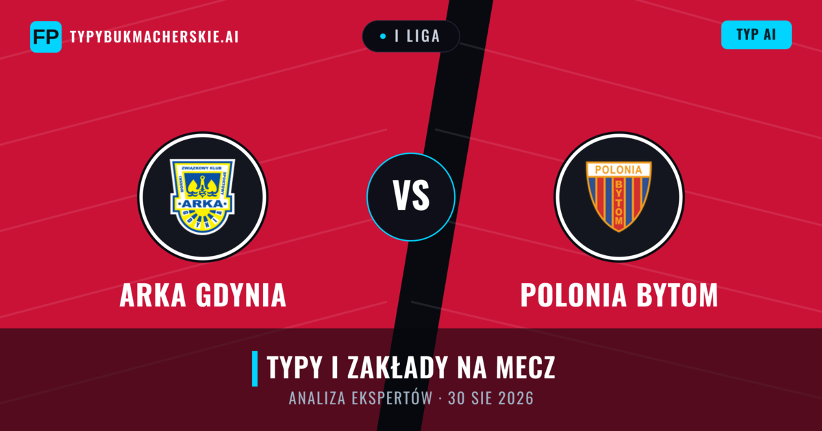 Arka Gdynia vs Polonia Bytom — typy i zapowiedź meczu