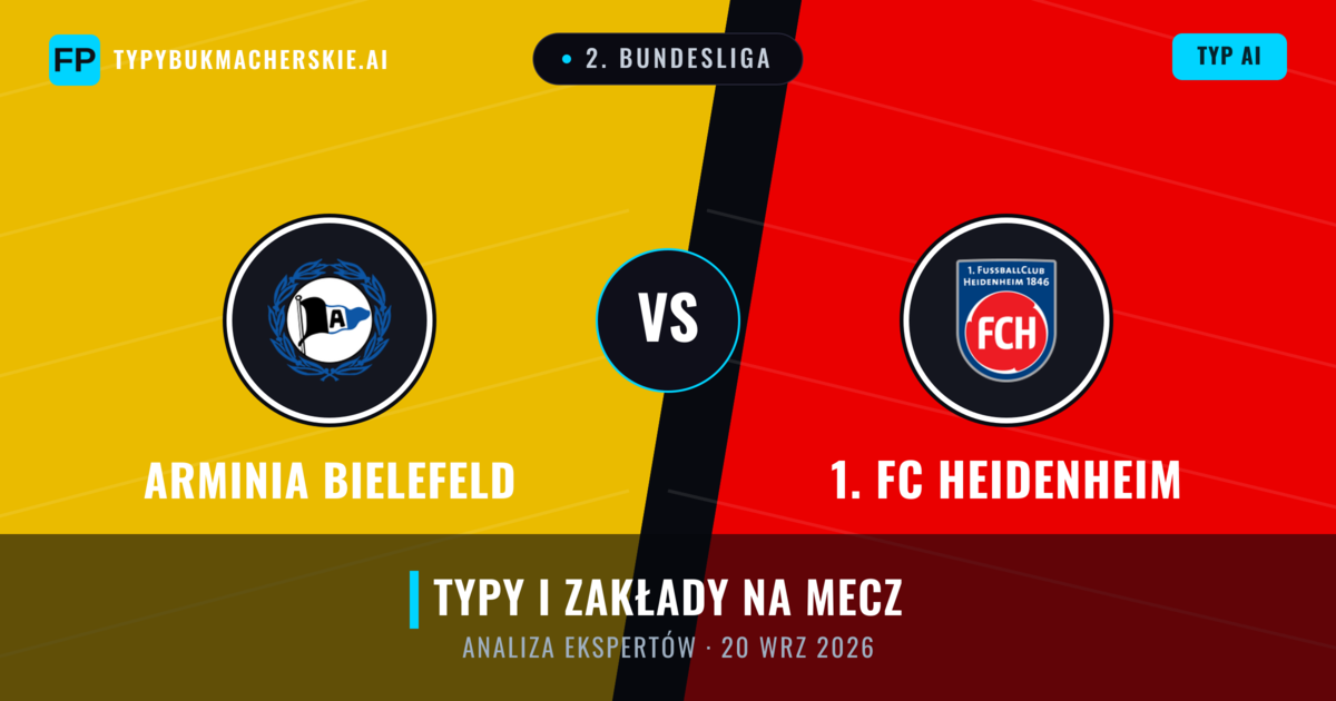 Arminia Bielefeld vs 1. FC Heidenheim — typy i zapowiedź meczu