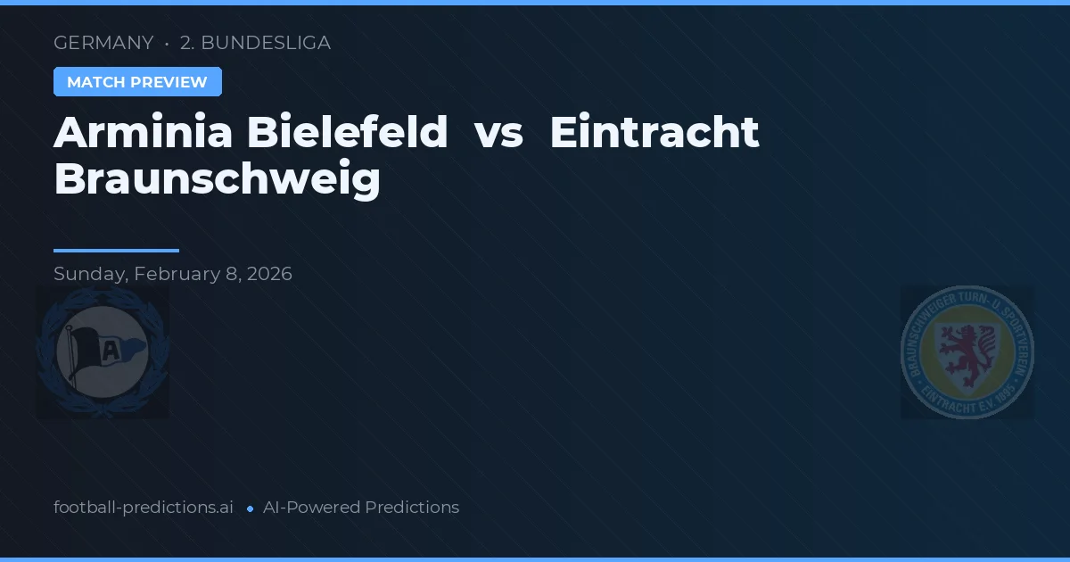 Arminia Bielefeld vs Eintracht Braunschweig — typy i zapowiedź meczu