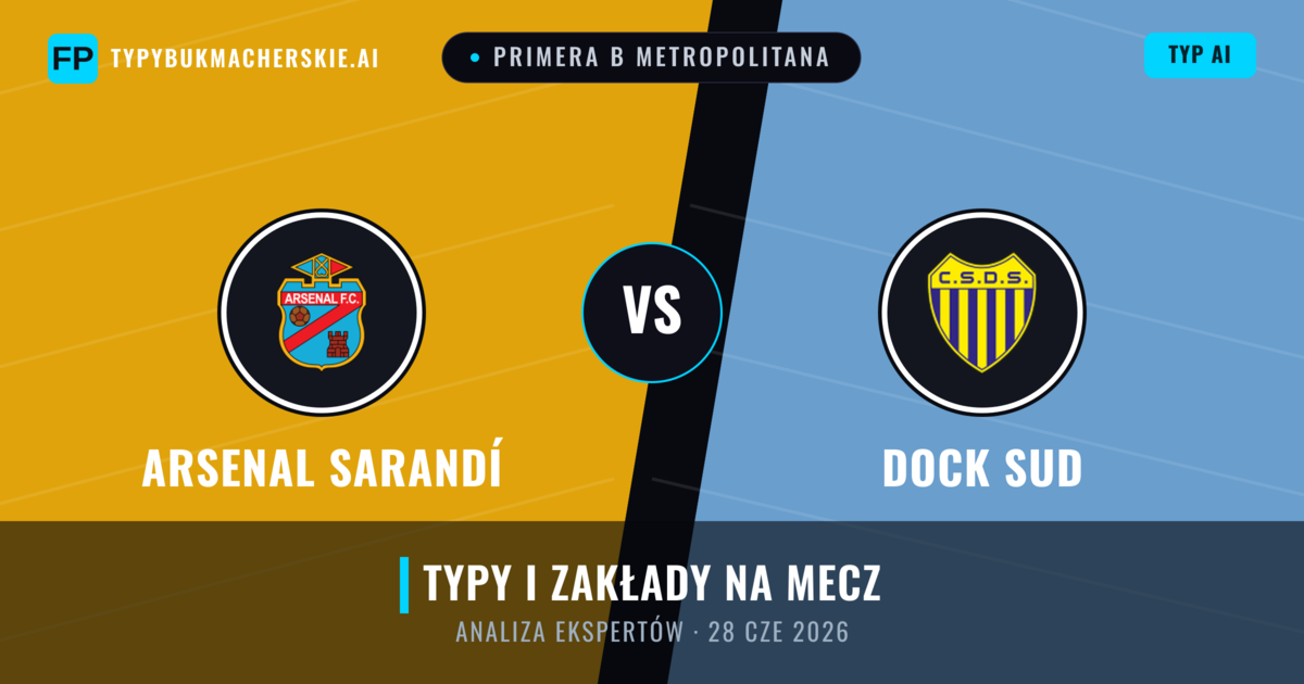 Arsenal Sarandí vs Dock Sud — typy i zapowiedź meczu