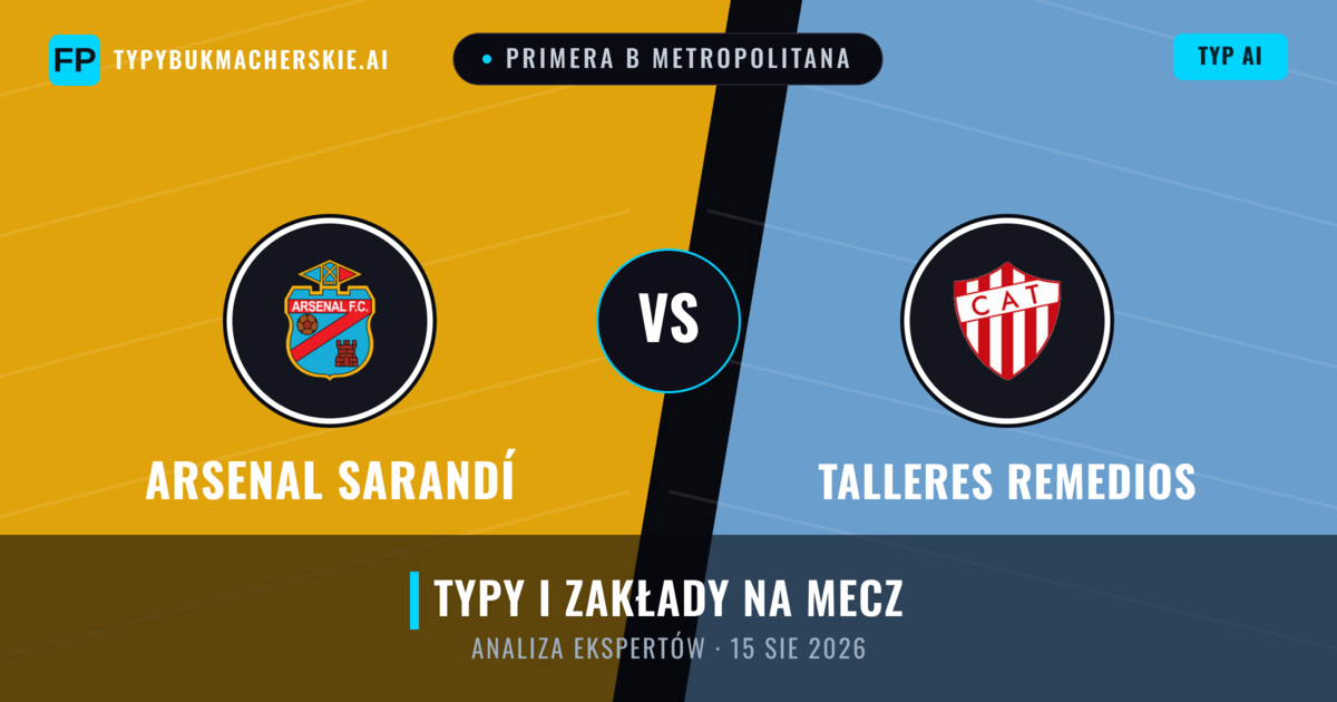 Arsenal Sarandí vs Talleres Remedios — typy i zapowiedź meczu