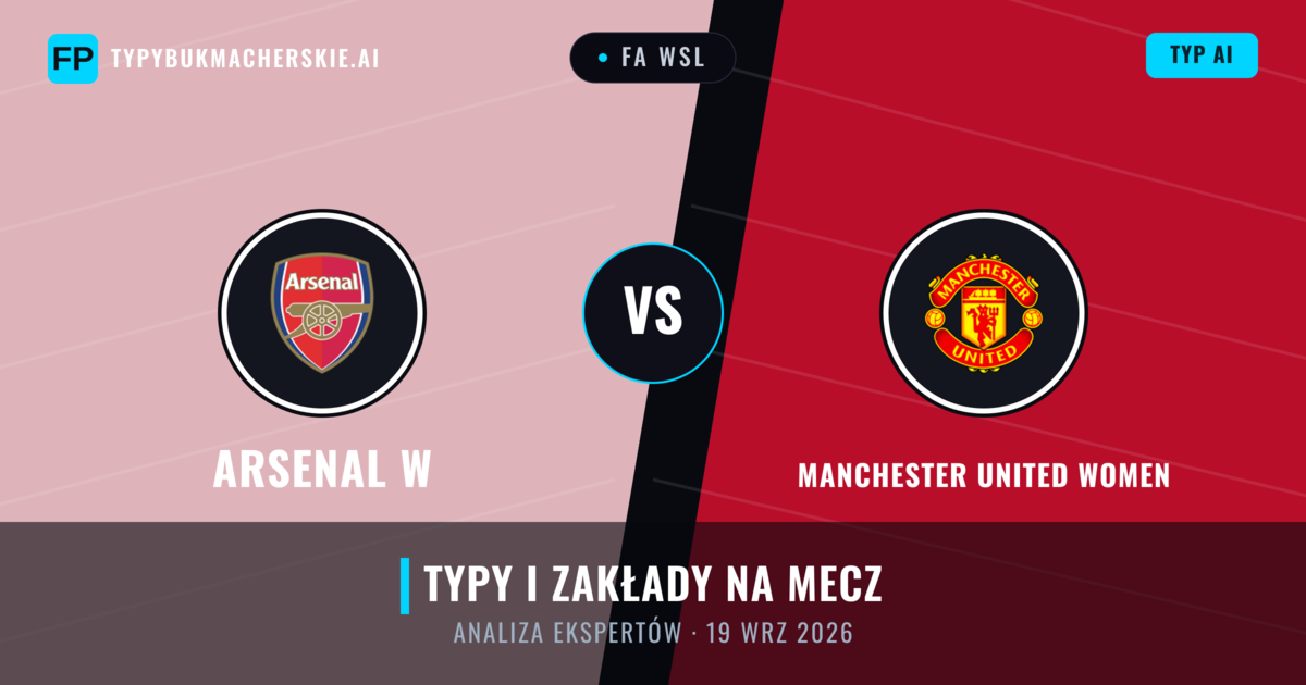 Arsenal W vs Manchester United Women — typy i zapowiedź meczu