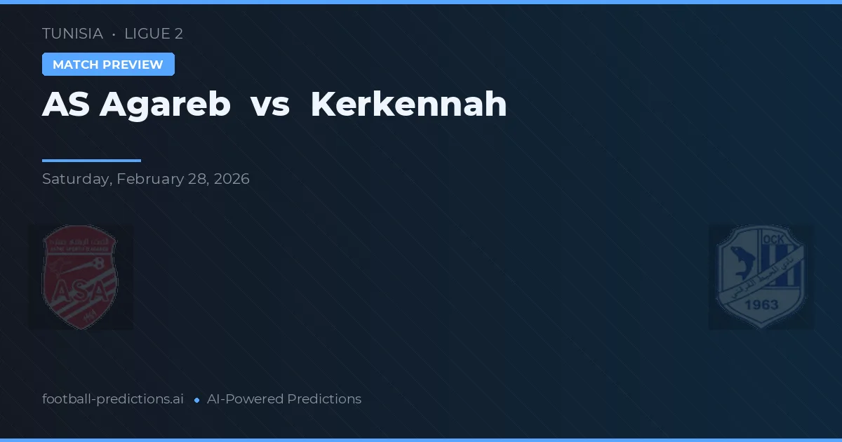 AS Agareb vs Kerkennah — typy i zapowiedź meczu