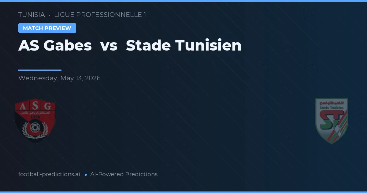 AS Gabes vs Stade Tunisien — typy i zapowiedź meczu
