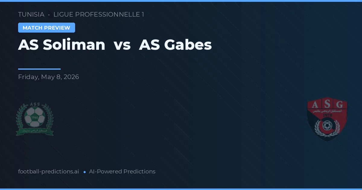 AS Soliman vs AS Gabes — typy i zapowiedź meczu